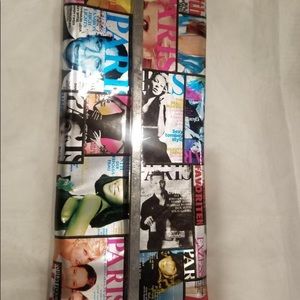 NWOT Stylish magazine clutch bag